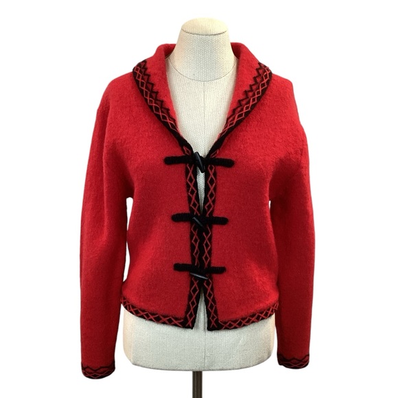 Vintage Christopher & Banks Wool Jacket Red - Picture 12 of 12